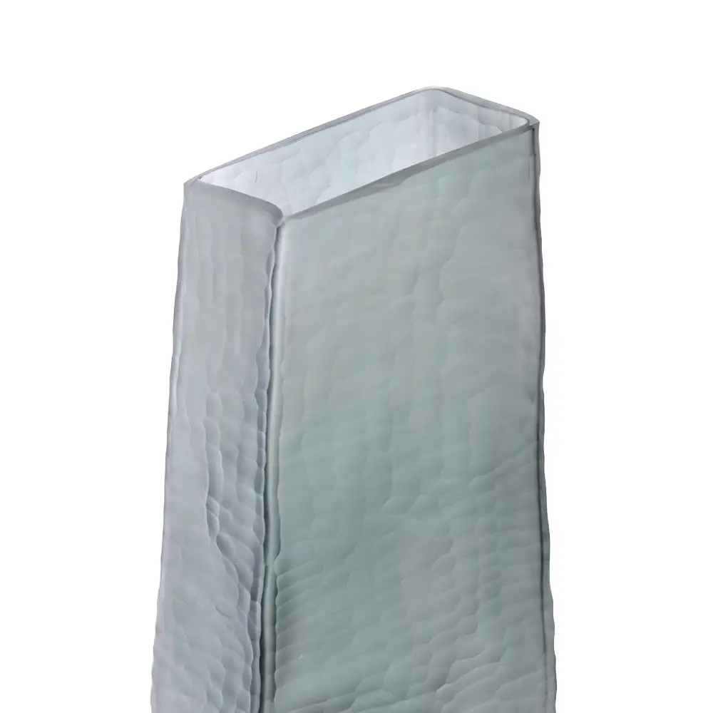 LIBERTA MEISSEL ΒΑΖΟ 15x9x40cm ΓΥΑΛΙ ΓΚΡΙ