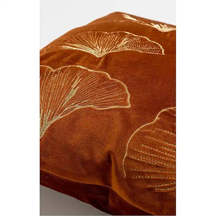 LIBERTA VENTALIA ΔΙΑΚΟΣΜΗΤΙΚΟ ΜΑΞΙΛΑΡΙ 45x45cm ΒΕΛΟΥΔΟ TERRACOTTA ΧΡΥΣΟ