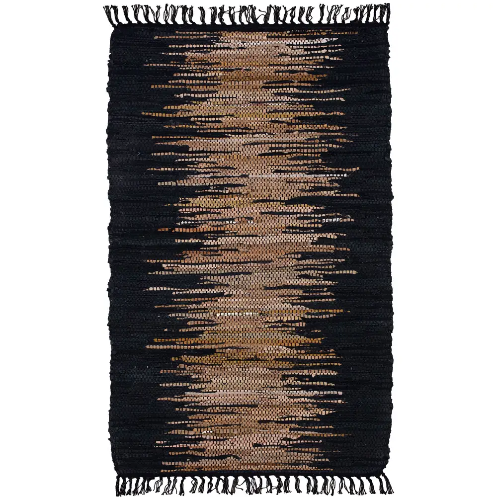 LIBERTA TERRA ΧΑΛΑΚΙ 60x90cm ΔΕΡΜΑ ΜΑΥΡΟ ΜΠΕΖ