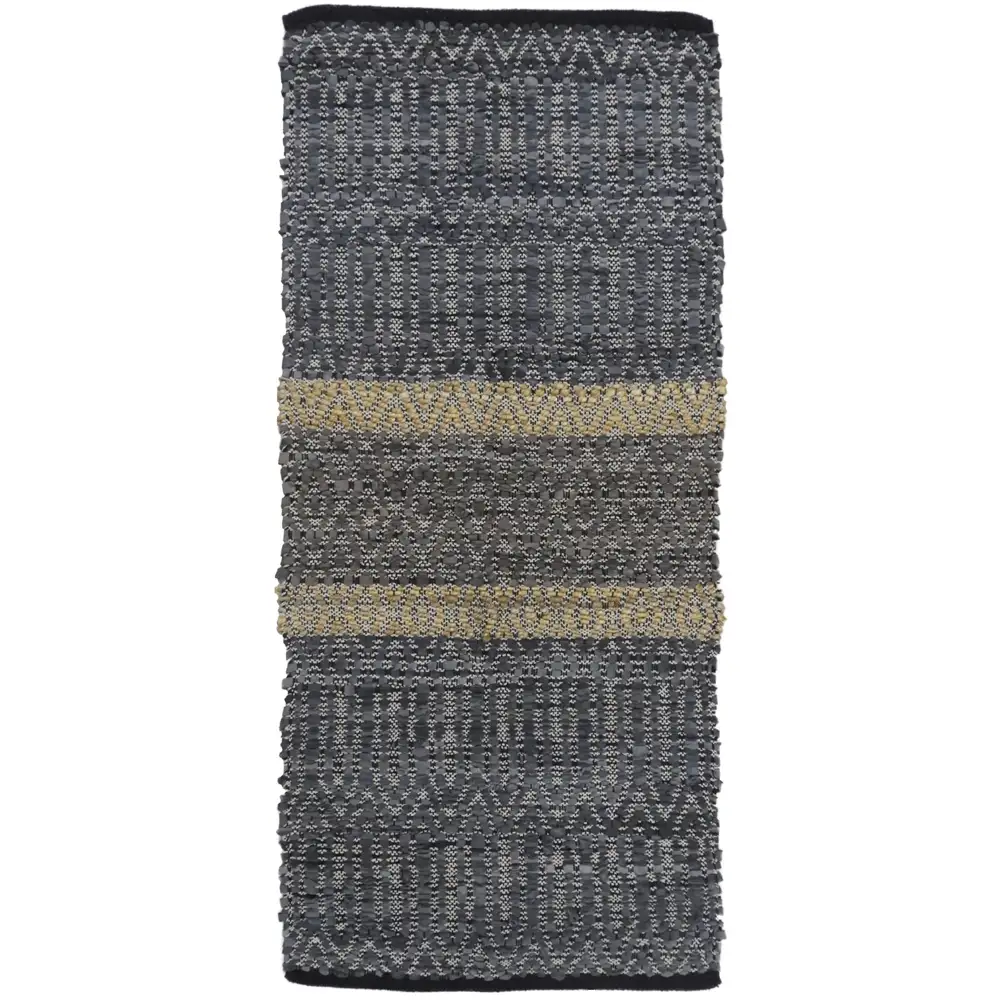 LIBERTA STRIPE ΧΑΛΙ ΔΙΑΔΡΟΜΟΥ 70x150cm ΔΕΡΜΑ ΓΚΡΙ ΜΠΕΖ
