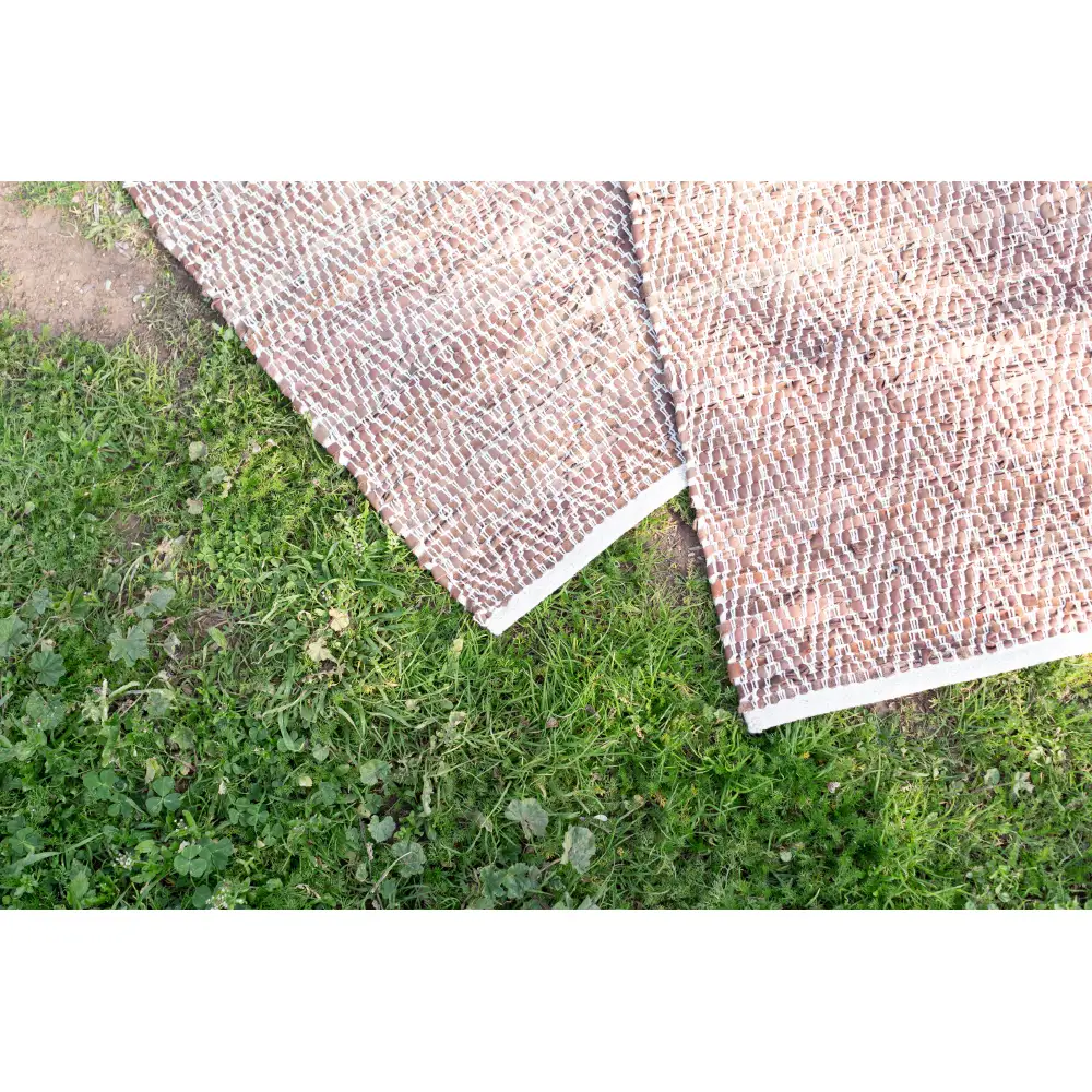 LIBERTA ROMBO ΧΑΛΑΚΙ 60x90cm ΔΕΡΜΑ ΚΑΦΕ ΜΠΕΖ