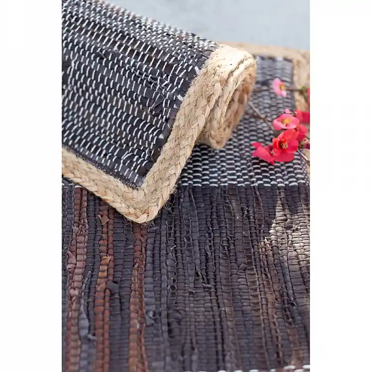 LIBERTA DARK ΧΑΛΑΚΙ 60x90cm ΔΕΡΜΑ ΜΑΥΡΟ ΜΠΕΖ ΓΙΟΥΤΑ