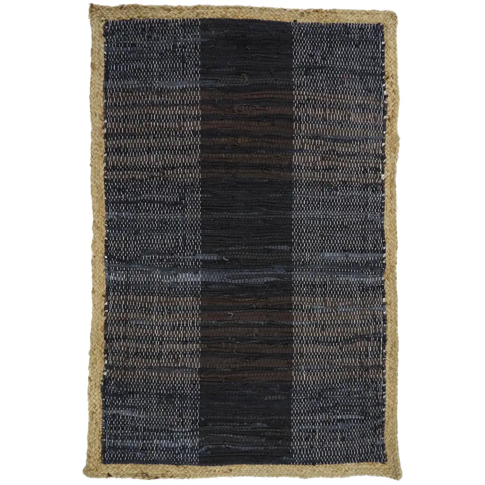 LIBERTA DARK ΧΑΛΑΚΙ 60x90cm ΔΕΡΜΑ ΜΑΥΡΟ ΜΠΕΖ ΓΙΟΥΤΑ
