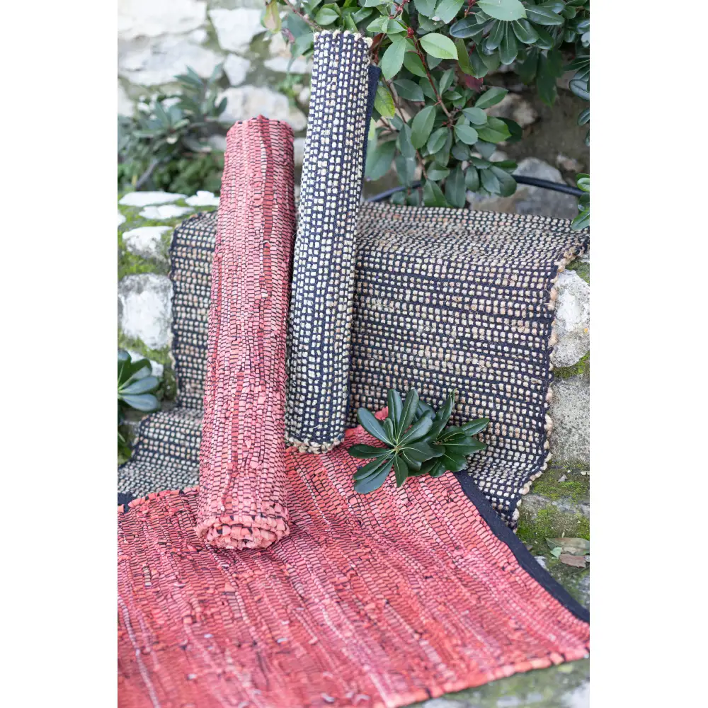 LIBERTA EARTH ΧΑΛΙ ΔΙΑΔΡΟΜΟΥ 70x150cm ΓΙΟΥΤΑ ΜΠΕΖ ΜΑΥΡΟ ΒΑΜΒΑΚΙ