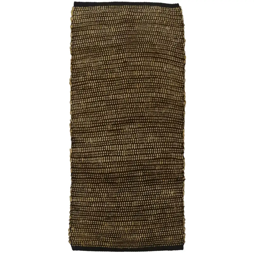 LIBERTA EARTH ΧΑΛΙ ΔΙΑΔΡΟΜΟΥ 70x150cm ΓΙΟΥΤΑ ΜΠΕΖ ΜΑΥΡΟ ΒΑΜΒΑΚΙ