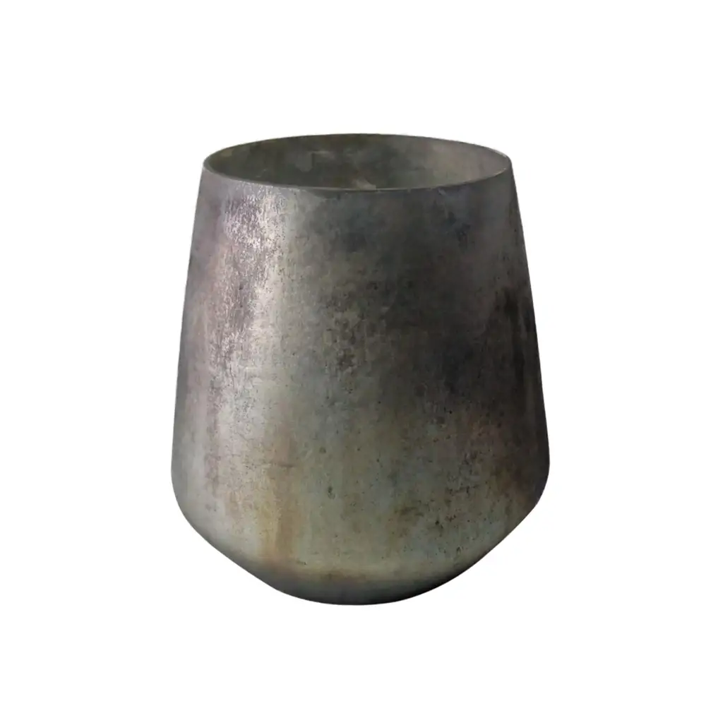 LIBERTA EMEL ΒΑΣΗ ΡΕΣΩ 15x15x16cm ΓΥΑΛΙ ΓΚΡΙ