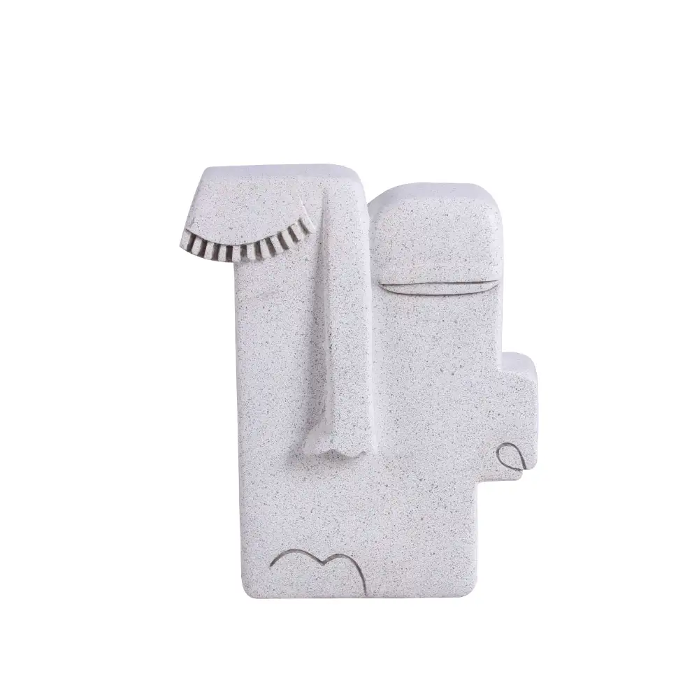 LIBERTA KUVAUS 2 ΔΙΑΚΟΣΜΗΤΙΚΟ ΠΡΟΣΩΠΟ 18x7x22cm POLYRESIN ΛΕΥΚΟ