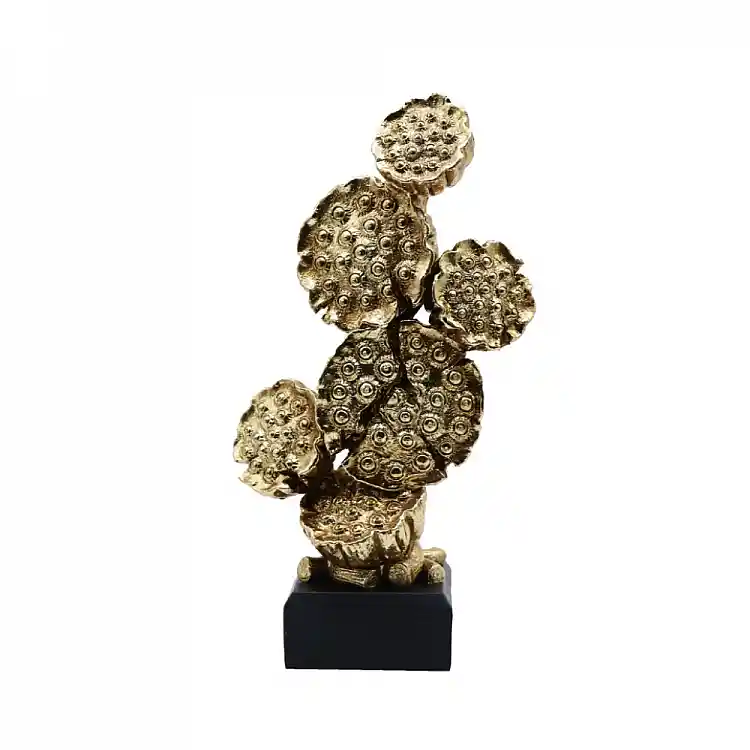 LIBERTA ONIOPORA ΔΙΑΚΟΣΜΗΤΙΚΟ ΚΑΚΤΟΣ 17x10x31cm POLYRESIN ΧΡΥΣΟ ΜΑΥΡΟ