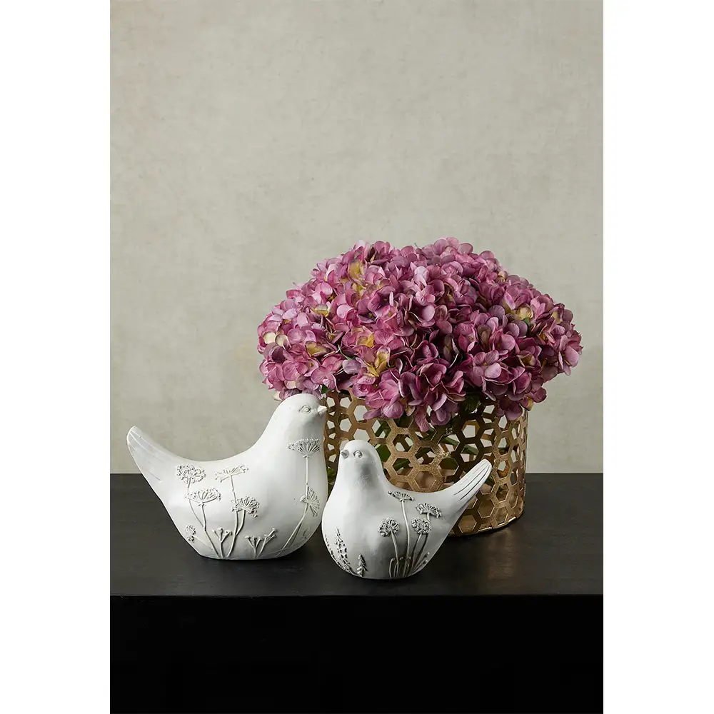 LIBERTA CALIS ΔΙΑΚΟΣΜΗΤΙΚΟ ΠΟΥΛΙ 18x11x14cm POLYRESIN ΛΕΥΚΟ ΜΠΕΖ