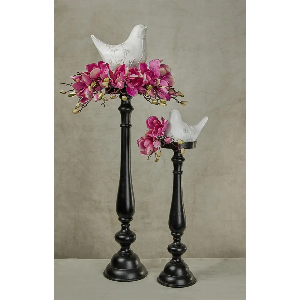 LIBERTA CALIS ΔΙΑΚΟΣΜΗΤΙΚΟ ΠΟΥΛΙ 18x11x14cm POLYRESIN ΛΕΥΚΟ ΜΠΕΖ