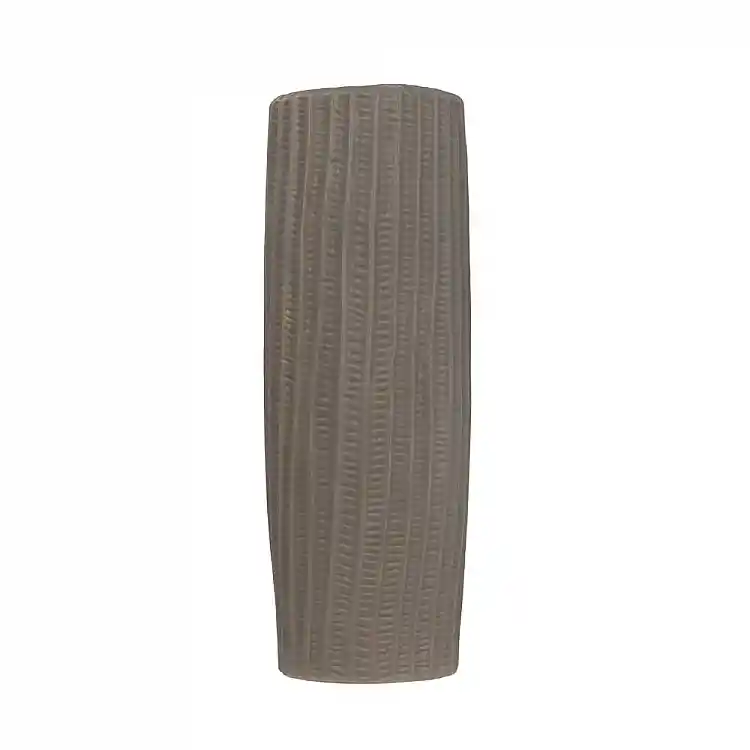 LIBERTA RIGE ΒΑΖΟ 12x12x36cm ΚΕΡΑΜΙΚΟ ΓΚΡΙ ΜΑΤ