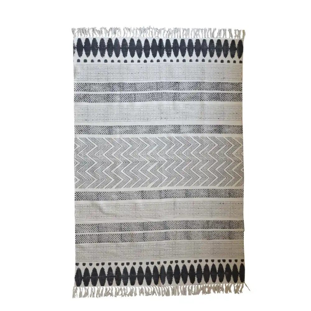 LIBERTA HAMMA 2 ΧΑΛΙ 190x120cm ΒΑΜΒΑΚΙ ΜΠΕΖ ΜΑΥΡΟ