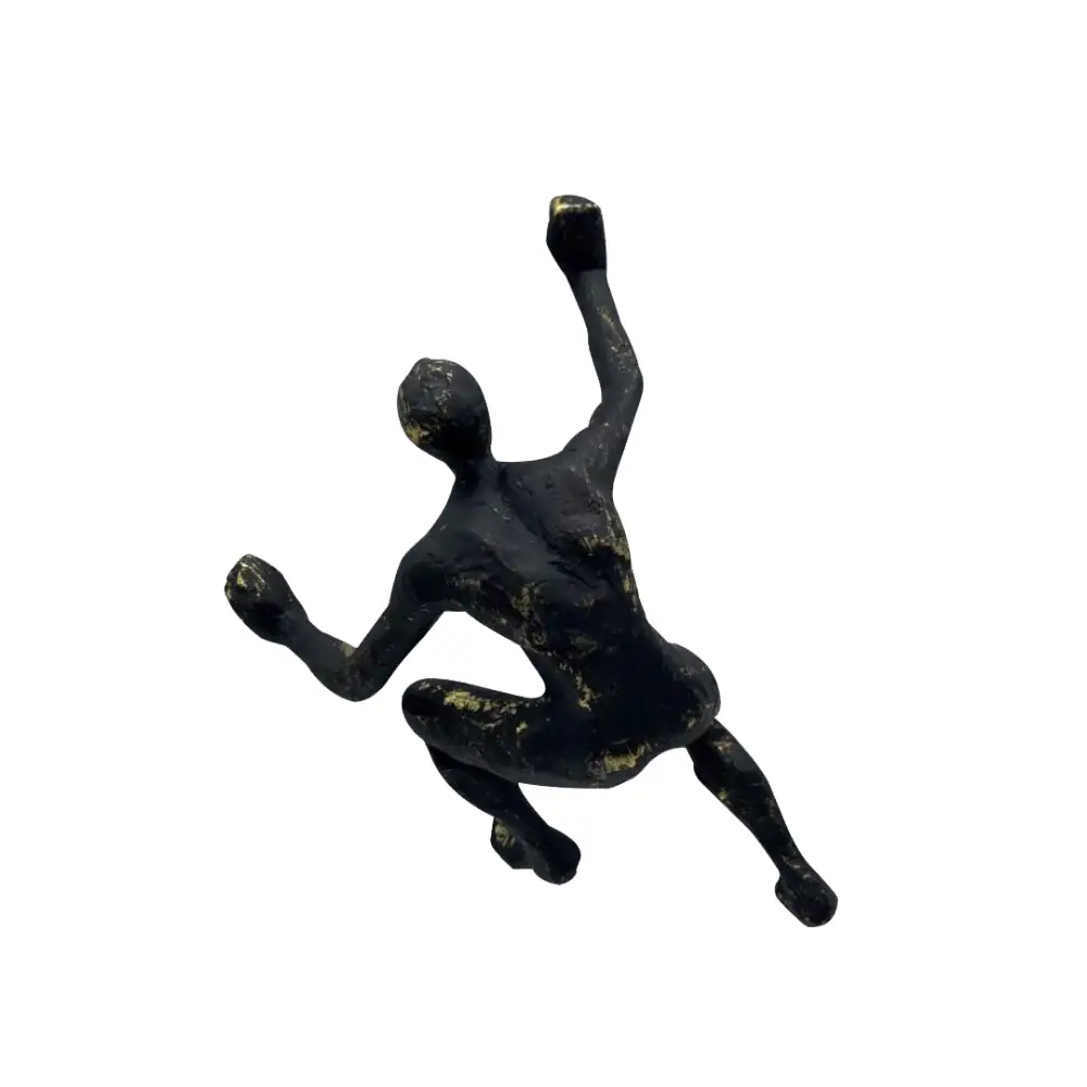 LIBERTA CLIMBER ΔΙΑΚΟΣΜΗΤΙΚΟ ΤΟΙΧΟΥ 15x9x23cm POLYRESIN ΜΑΥΡΟ ΧΡΥΣΟ