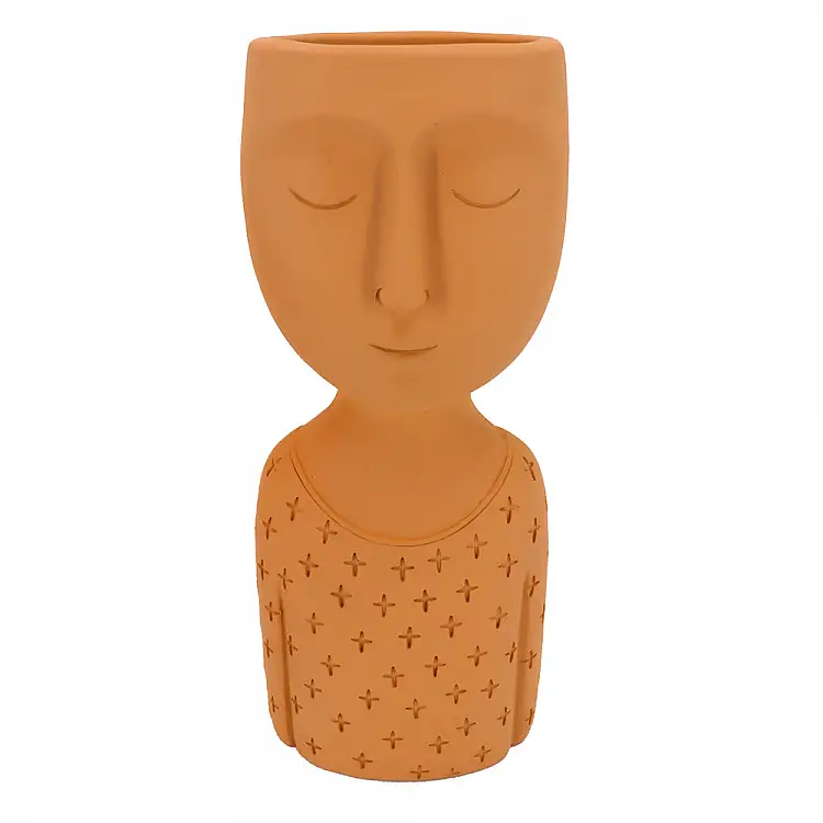 LIBERTA SKEPTICAL 1 ΚΑΣΠΩ 11x9x26cm POLYRESIN TERRACOTTA
