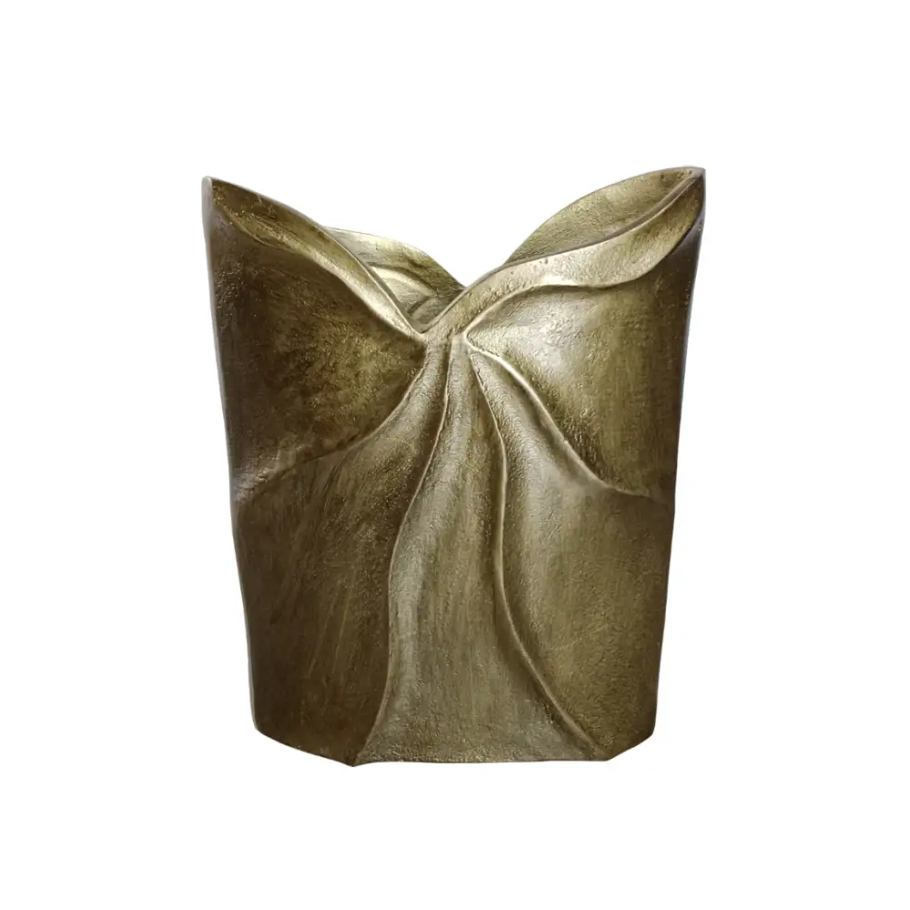 LIBERTA IWA 1 ΒΑΖΟ 23x8x30cm ΑΛΟΥΜΙΝΙΟ ΧΡΥΣΟ ΑΝΤΙΚΕ