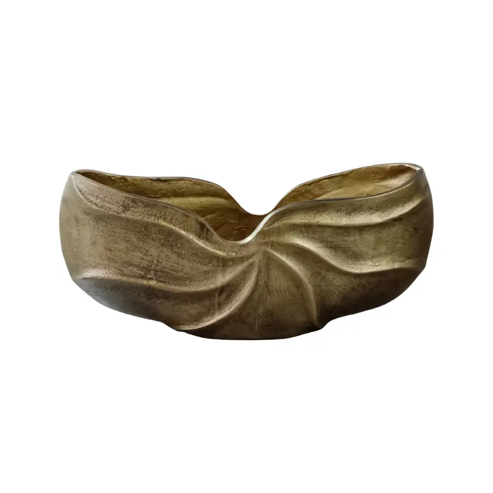 LIBERTA IWA 2 ΒΑΖΟ 39x9x19cm ΑΛΟΥΜΙΝΙΟ ΧΡΥΣΟ ΑΝΤΙΚΕ