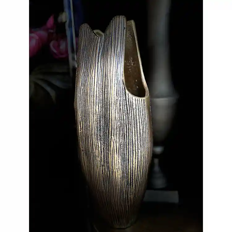 LIBERTA BAJAN ΒΑΖΟ 20x14x46cm ΑΛΟΥΜΙΝΙΟ ΧΡΥΣΟ ΑΝΤΙΚΕ
