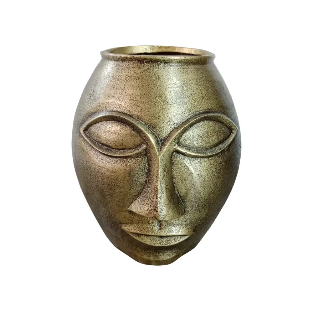 LIBERTA HARGA ΒΑΖΟ 23x23x27cm ΑΛΟΥΜΙΝΙΟ ΧΡΥΣΟ ΑΝΤΙΚΕ