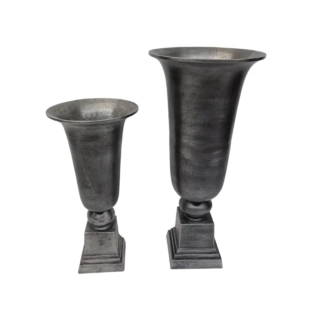 LIBERTA DEVI ΒΑΖΟ ΣΕΤ 2ΤΜΧ 24x24x50cm ΑΛΟΥΜΙΝΙΟ ΑΣΗΜΙ ΑΝΤΙΚΕ