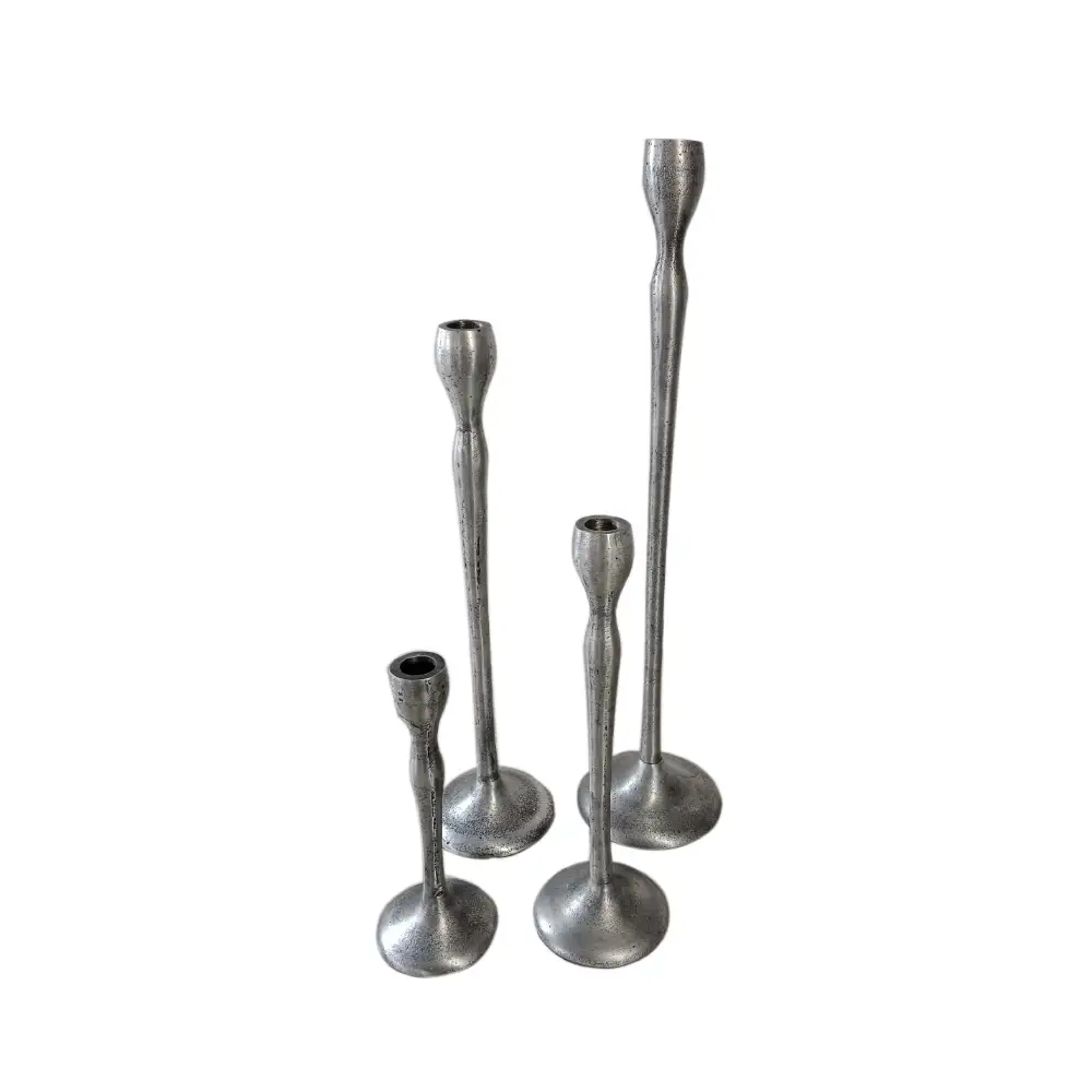 LIBERTA JOLIE ΚΗΡΟΠΗΓΙΟ SET 4ΤΜΧ 13x13x50cm ΑΛΟΥΜΙΝΙΟ ΑΣΗΜΙ ΑΝΤΙΚΕ