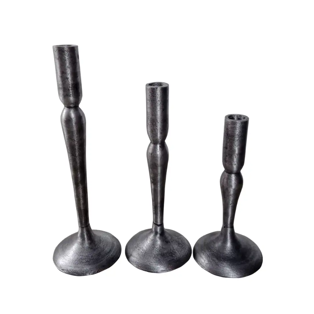 LIBERTA DEMEK ΚΗΡΟΠΗΓΙΟ SET 3ΤΜΧ 10x10x31cm ΑΛΟΥΜΙΝΙΟ ΑΣΗΜΙ ΑΝΤΙΚΕ