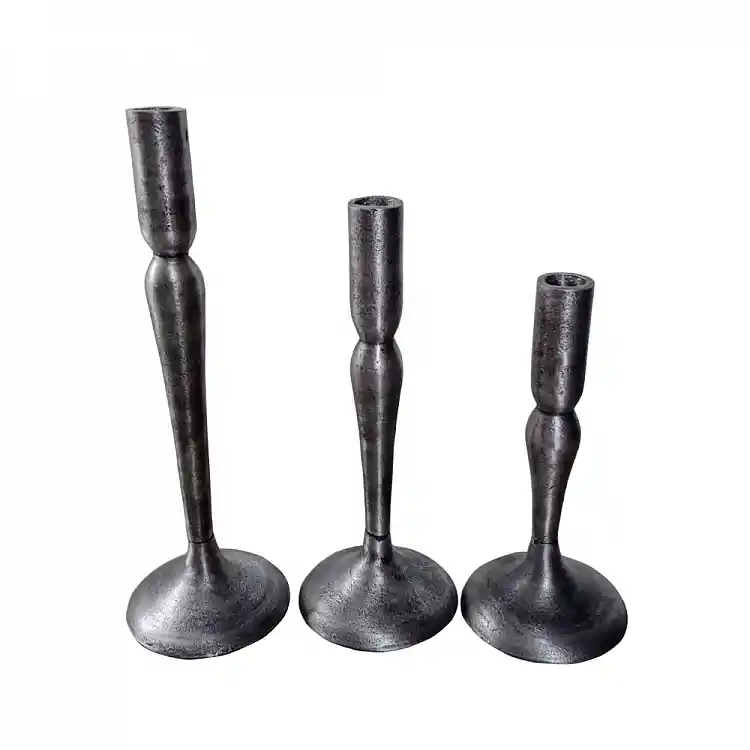LIBERTA DEMEK ΚΗΡΟΠΗΓΙΟ SET 3ΤΜΧ 10x10x31cm ΑΛΟΥΜΙΝΙΟ ΑΣΗΜΙ ΑΝΤΙΚΕ