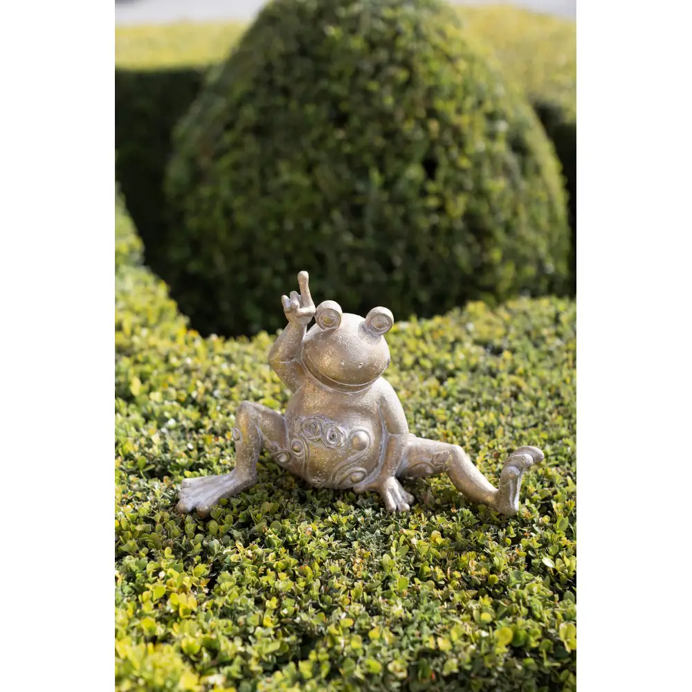 LIBERTA YOGA FROG ΔΙΑΚΟΣΜΗΤΙΚΟ ΒΑΤΡΑΧΟΣ 32x14x20cm POLYRESIN ΧΡΥΣΟ