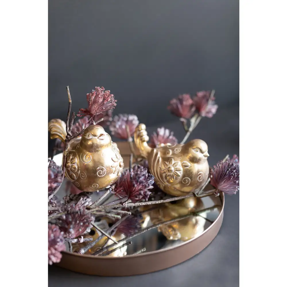 LIBERTA HOOPOE ΔΙΑΚΟΣΜΗΤΙΚΟ ΠΟΥΛΙ 12x11x17cm POLYRESIN ΧΡΥΣΟ