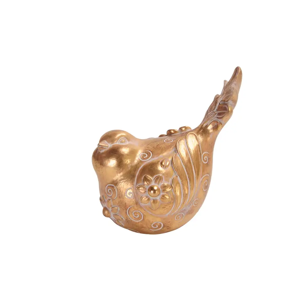 LIBERTA HOOPOE ΔΙΑΚΟΣΜΗΤΙΚΟ ΠΟΥΛΙ 12x11x17cm POLYRESIN ΧΡΥΣΟ