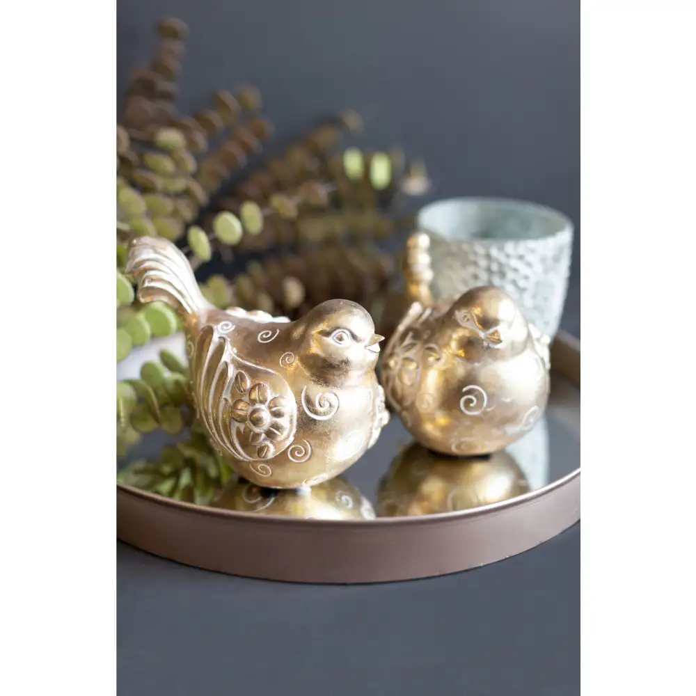 LIBERTA HOOPOE ΔΙΑΚΟΣΜΗΤΙΚΟ ΠΟΥΛΙ 15x10x11cm POLYRESIN ΧΡΥΣΟ