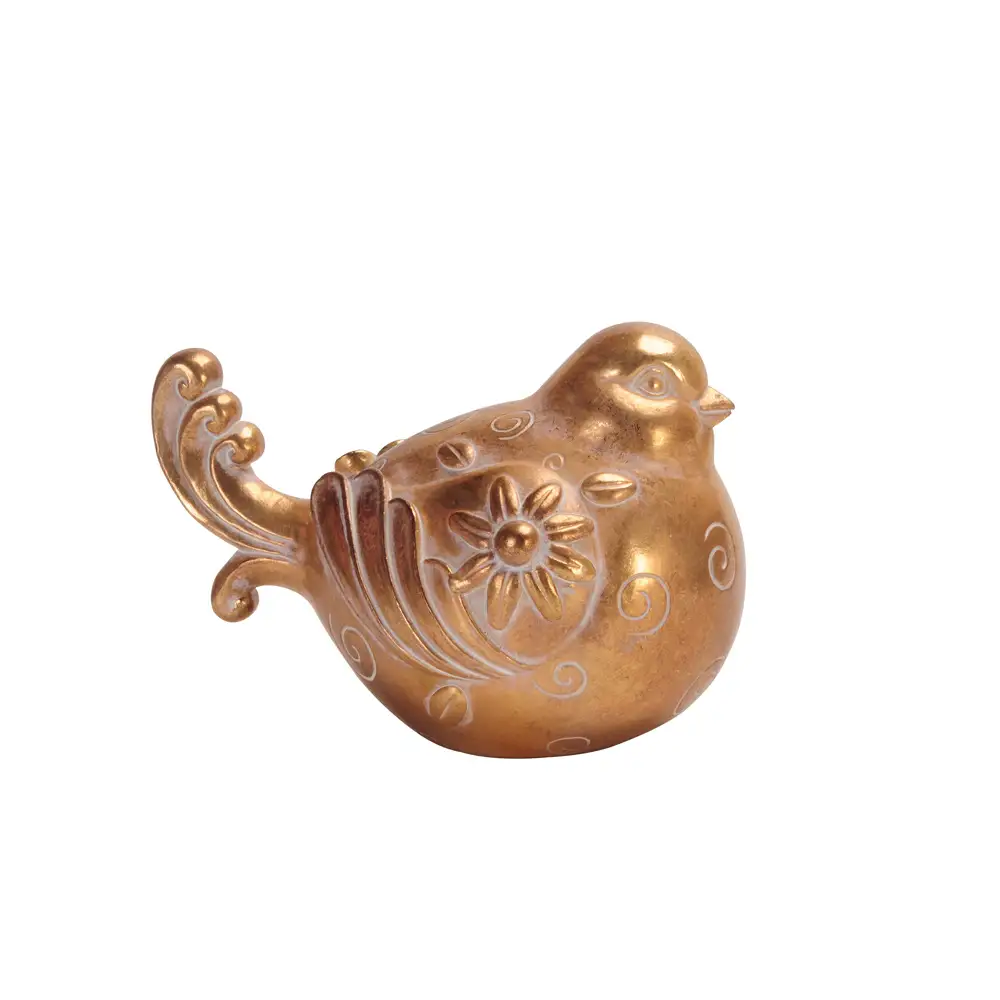 LIBERTA HOOPOE ΔΙΑΚΟΣΜΗΤΙΚΟ ΠΟΥΛΙ 15x10x11cm POLYRESIN ΧΡΥΣΟ