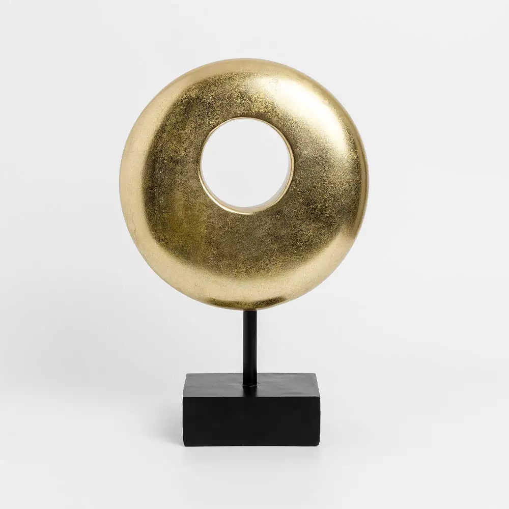 LIBERTA ESPIRAL ΔΙΑΚΟΣΜΗΤΙΚΟ TOTEM 23x8x35cm POLYRESIN ΧΡΥΣΟ ΜΑΥΡΟ