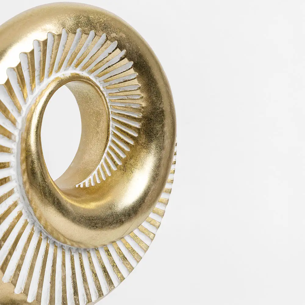 LIBERTA ESPIRAL ΔΙΑΚΟΣΜΗΤΙΚΟ TOTEM 23x8x35cm POLYRESIN ΧΡΥΣΟ ΜΑΥΡΟ