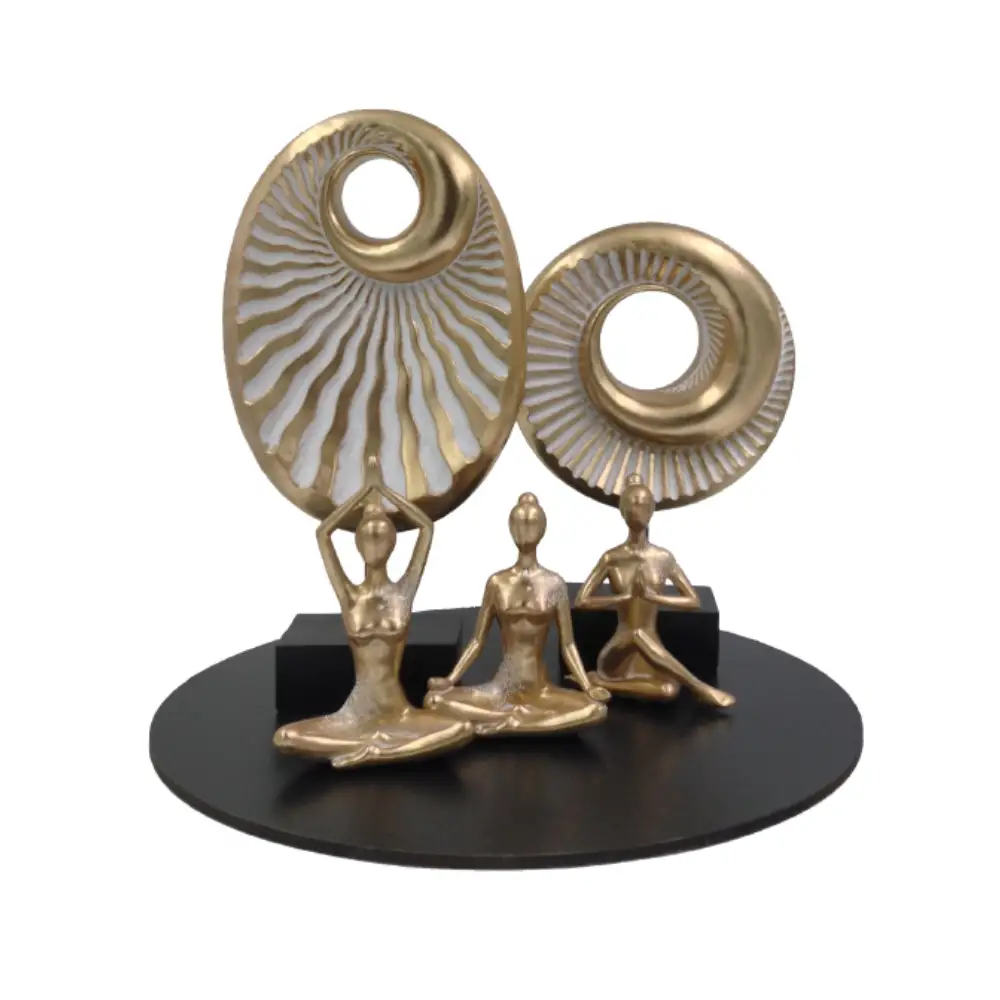 LIBERTA ESPIRAL ΔΙΑΚΟΣΜΗΤΙΚΟ TOTEM 23x8x35cm POLYRESIN ΧΡΥΣΟ ΜΑΥΡΟ