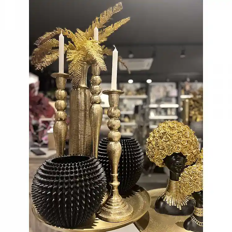 LIBERTA DAZZLE ΚΗΡΟΠΗΓΙΟ 15x15x46cm ΑΛΟΥΜΙΝΙΟ ΧΡΥΣΟ