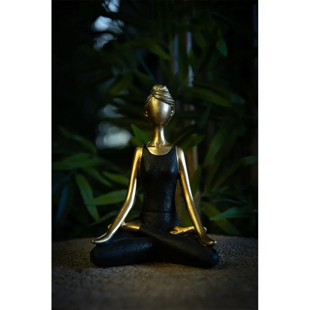 LIBERTA VASANTA ΔΙΑΚΟΣΜΗΤΙΚΗ ΦΙΓΟΥΡΑ 14x9x20cm POLYRESIN ΧΡΥΣΟ ΜΑΥΡΟ