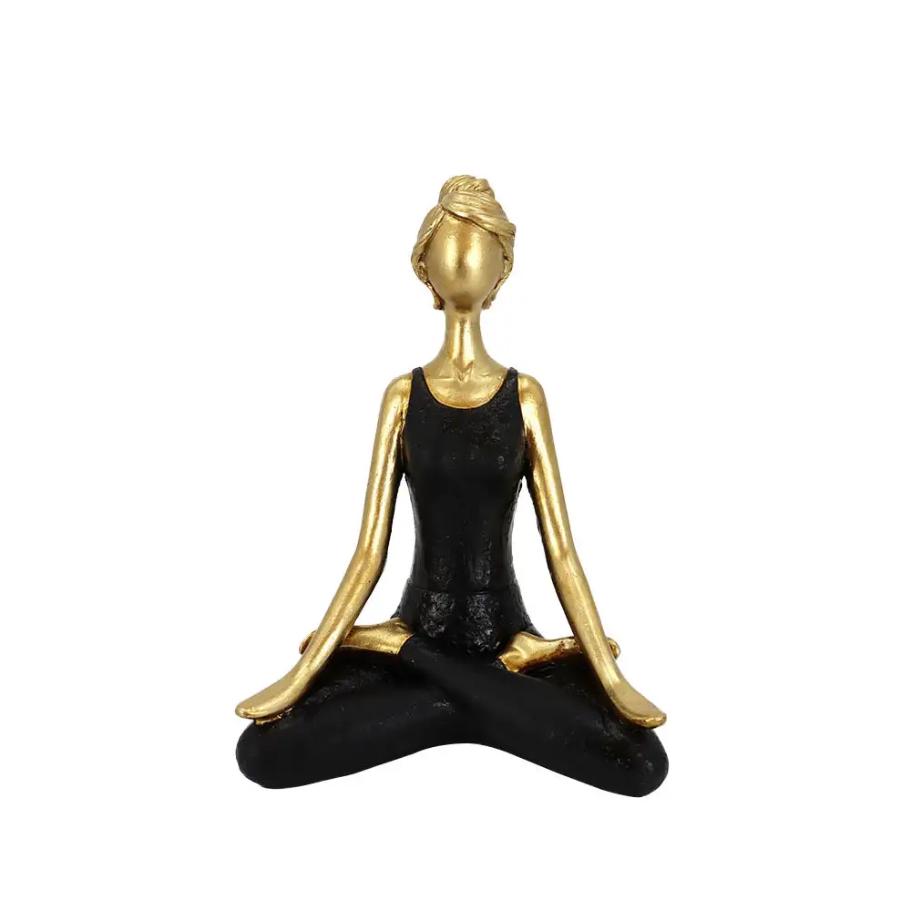 LIBERTA VASANTA ΔΙΑΚΟΣΜΗΤΙΚΗ ΦΙΓΟΥΡΑ 14x9x20cm POLYRESIN ΧΡΥΣΟ ΜΑΥΡΟ