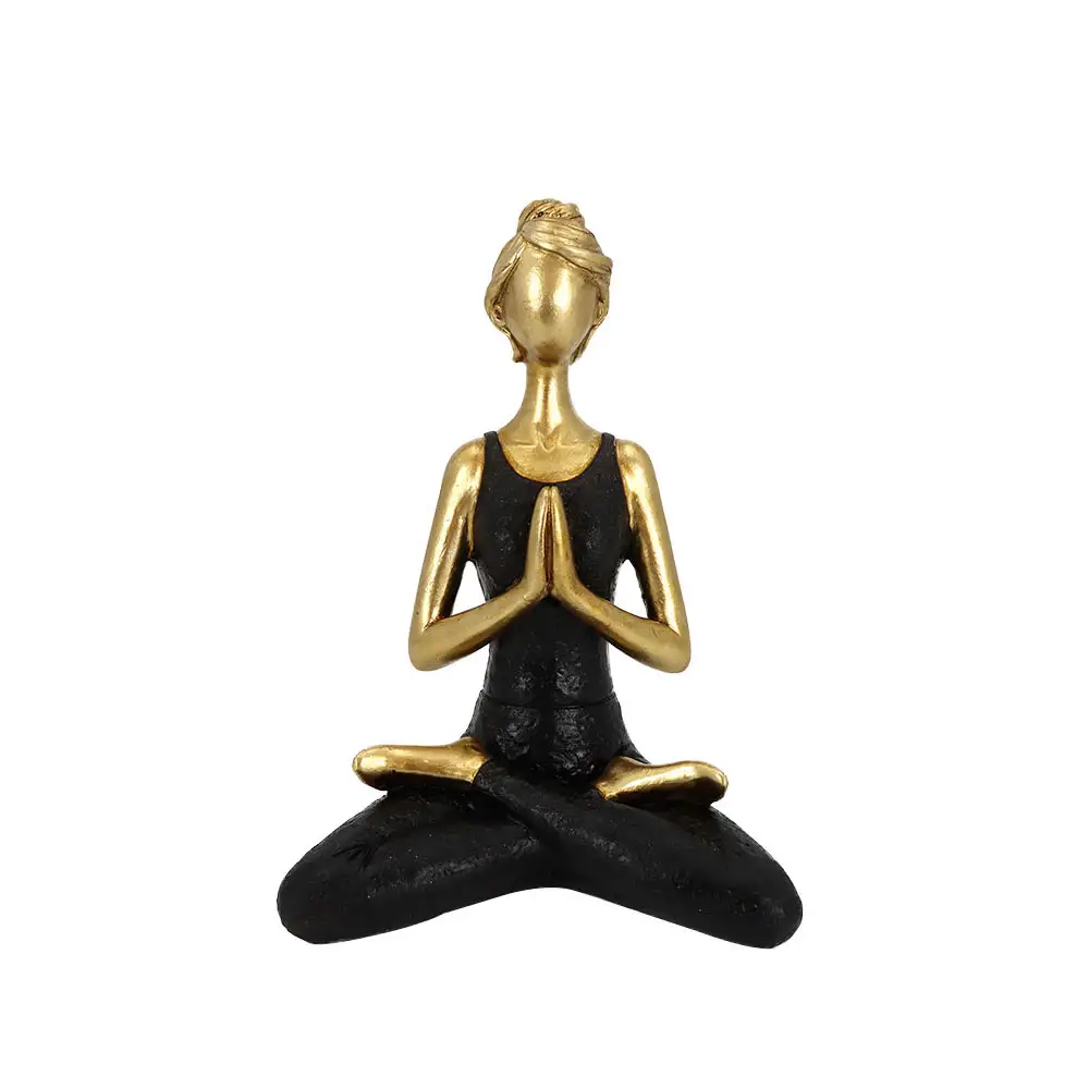 LIBERTA VASANTA ΔΙΑΚΟΣΜΗΤΙΚΗ ΦΙΓΟΥΡΑ 14x9x19cm POLYRESIN ΧΡΥΣΟ ΜΑΥΡΟ