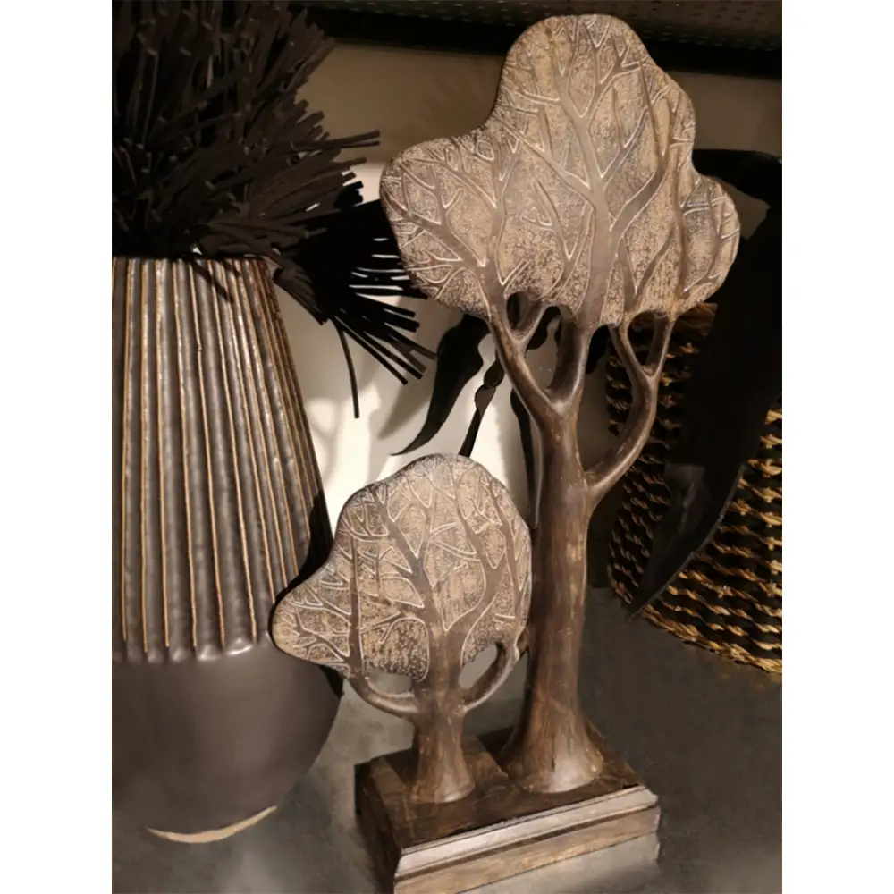 LIBERTA FORET 1 ΔΙΑΚΟΣΜΗΤΙΚΟ ΔΕΝΤΡΟ 27x9x44cm POLYRESIN ΚΑΦΕ ΜΠΕΖ