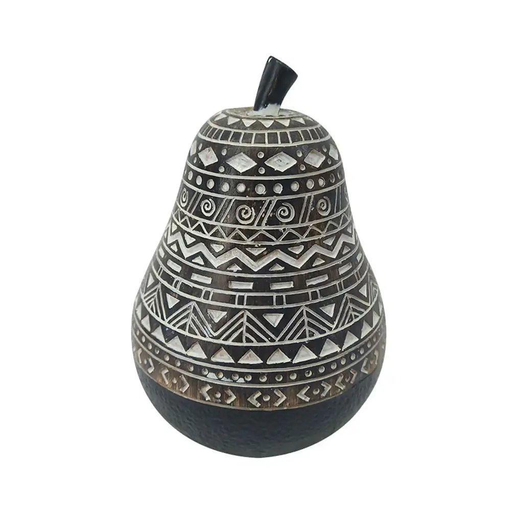 LIBERTA RABIA ΔΙΑΚΟΣΜΗΤΙΚΟ ΑΧΛΑΔΙ 10x10x14cm POLYRESIN ΜΑΥΡΟ ΚΑΦΕ ΛΕΥΚΟ