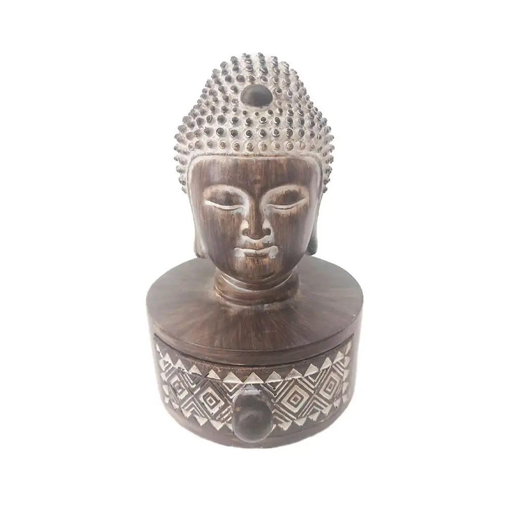 LIBERTA BADBA ΔΙΑΚΟΣΜΗΤΙΚΟ ΒΟΥΔΑΣ 10x11x15cm POLYRESIN ΚΑΦΕ ΛΕΥΚΟ