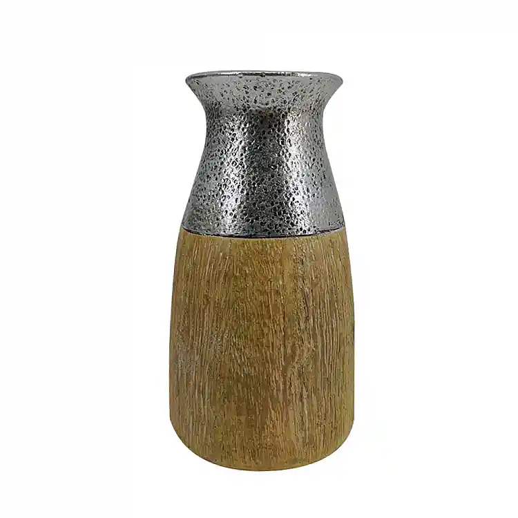 LIBERTA CHERN ΒΑΖΟ 8x8x15cm POLYRESIN ΦΥΣΙΚΟ ΑΣΗΜΙ