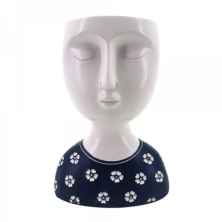 LIBERTA IPAMO BLUE ΚΑΣΠΩ 15x10x19.4cm POLYRESIN ΛΕΥΚΟ ΜΠΛΕ