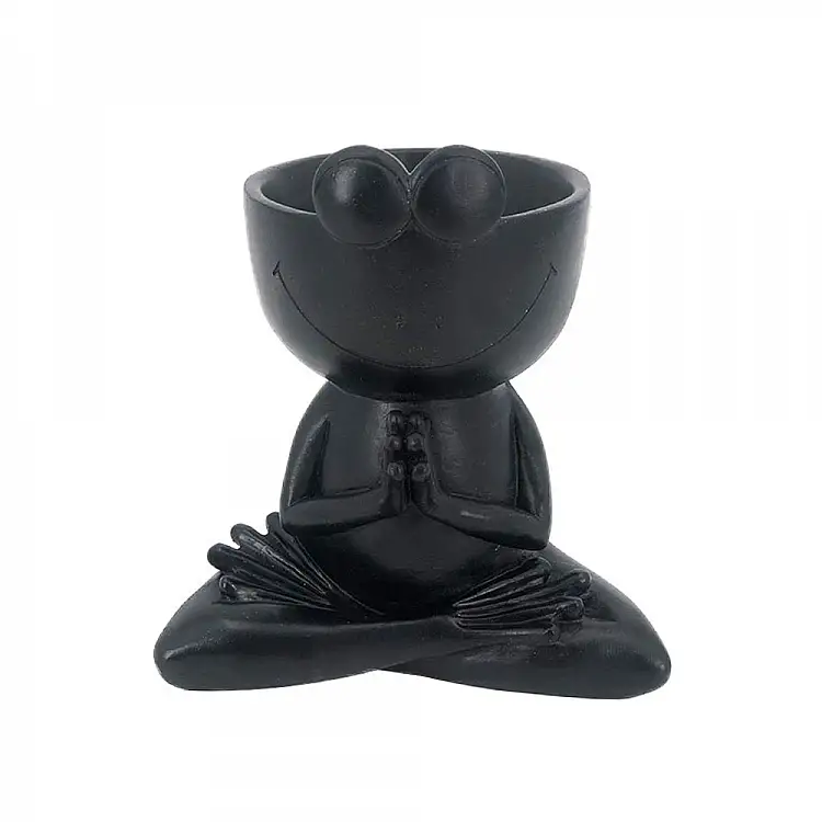 LIBERTA OPOLO ΚΑΣΠΩ 14x9x15cm POLYRESIN ΜΑΥΡΟ