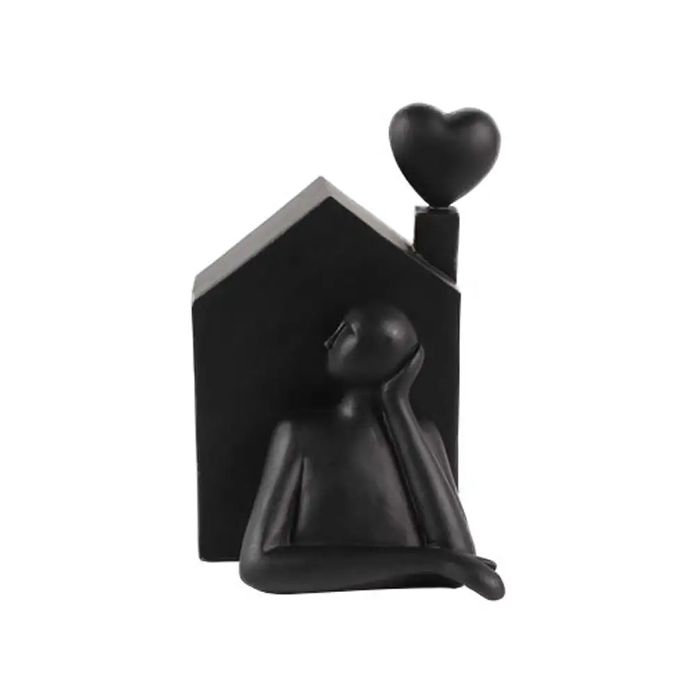 LIBERTA KEMMEL ΔΙΑΚΟΣΜΗΤΙΚΗ ΦΙΓΟΥΡΑ 13x12x18cm POLYRESIN ΜΑΥΡΟ