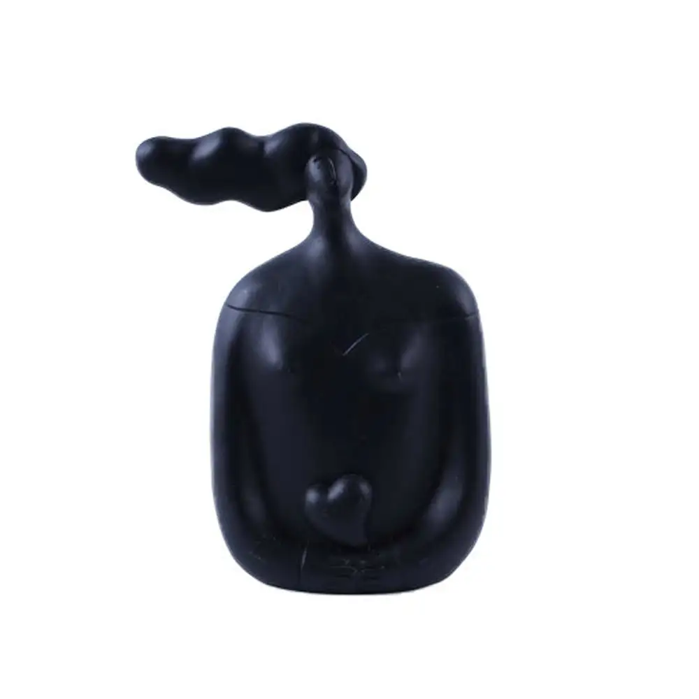 LIBERTA CHEVEU BLACK 2 ΔΙΑΚΟΣΜΗΤΙΚΗ ΦΙΓΟΥΡΑ 17x8x21cm POLYRESIN ΜΑΥΡΟ