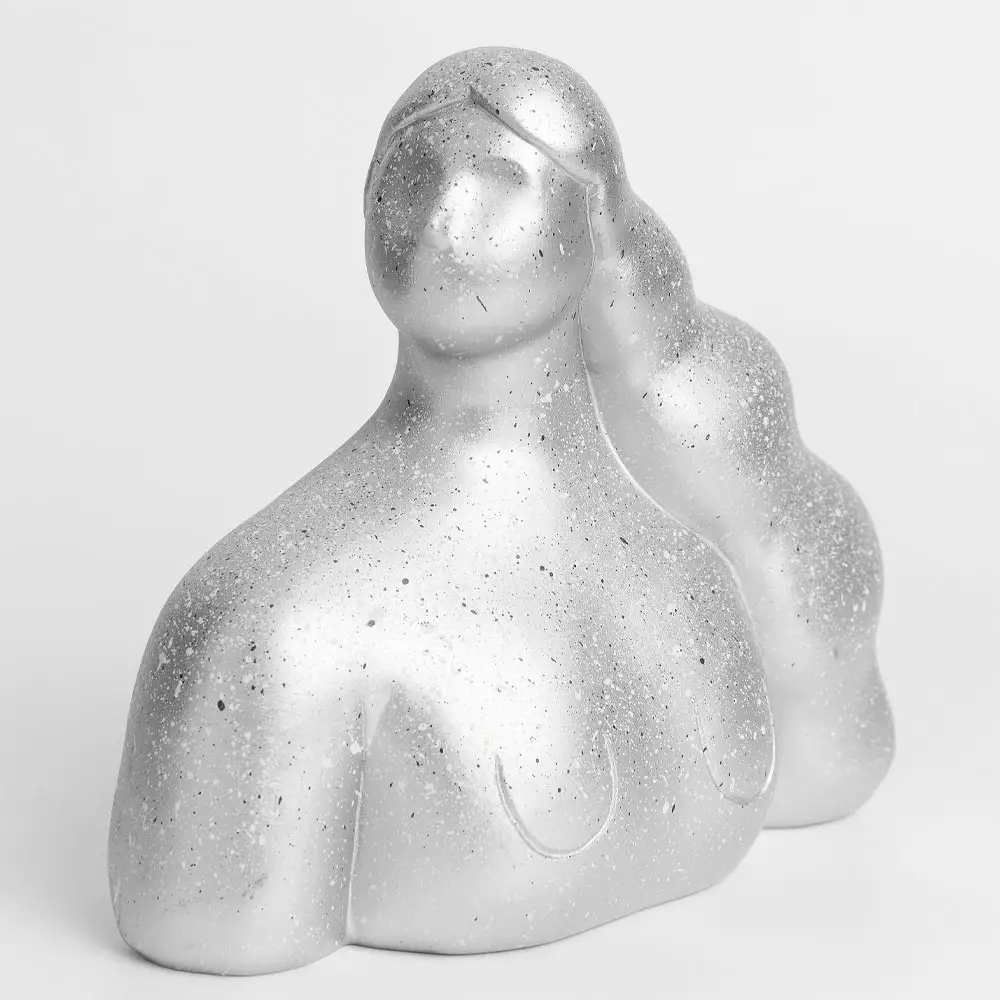 LIBERTA CHEVEU SILVER 1 ΔΙΑΚΟΣΜΗΤΙΚΗ ΦΙΓΟΥΡΑ 20x10x19cm POLYRESIN ΑΣΗΜΙ
