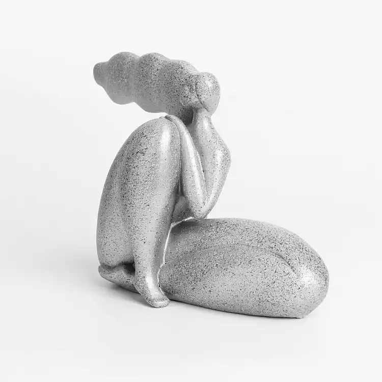 LIBERTA CHEVEU SILVER 2 ΔΙΑΚΟΣΜΗΤΙΚΗ ΦΙΓΟΥΡΑ 24x10x17cm POLYRESIN ΑΣΗΜΙ