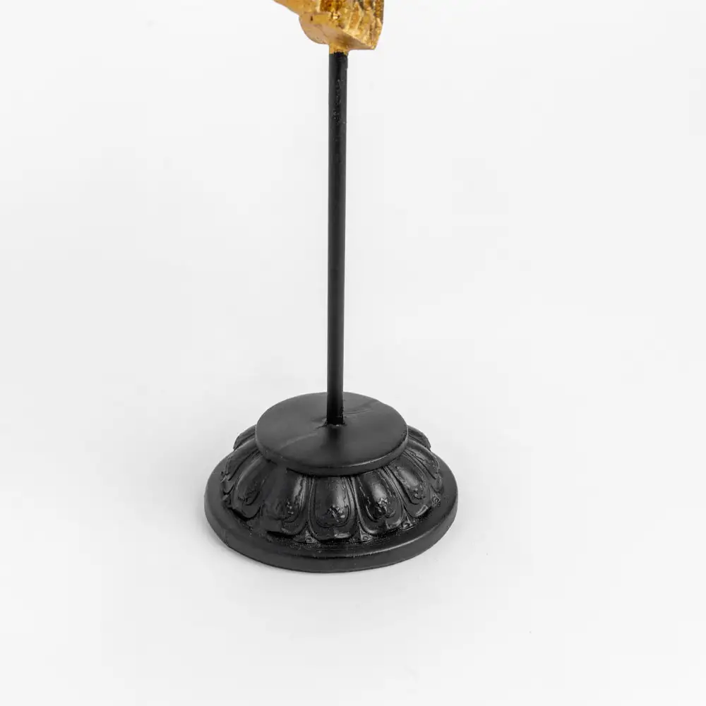 LIBERTA USSIA ΔΙΑΚΟΣΜΗΤΙΚΟ TOTEM 14x8x42cm POLYRESIN ΧΡΥΣΟ ΜΑΥΡΟ