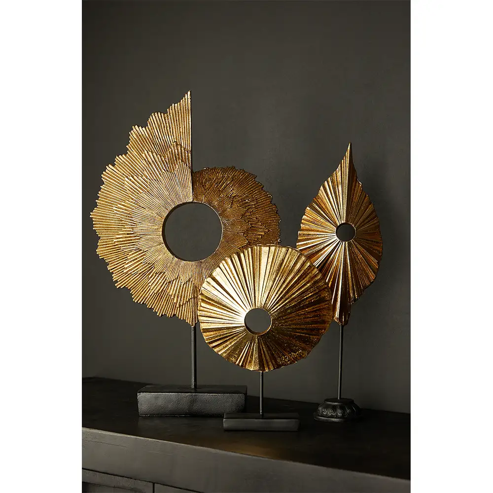 LIBERTA USSIA ΔΙΑΚΟΣΜΗΤΙΚΟ TOTEM 14x8x42cm POLYRESIN ΧΡΥΣΟ ΜΑΥΡΟ